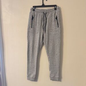 Men's Heather Gray Joggers with Drawstring Waist